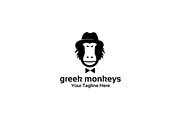 greek monkeys - Logo Template