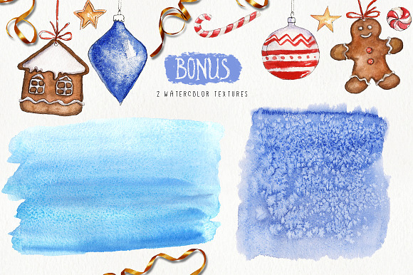 50% OFF Watercolor Christmas Kit in Illustrations - product preview 10