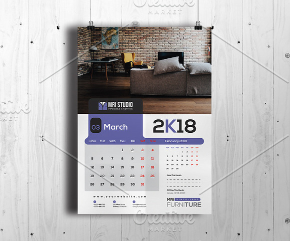 Calander Template in Stationery Templates - product preview 2