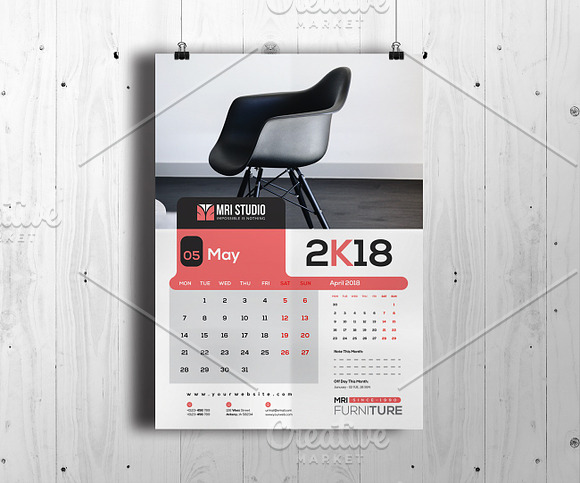 Calander Template in Stationery Templates - product preview 4