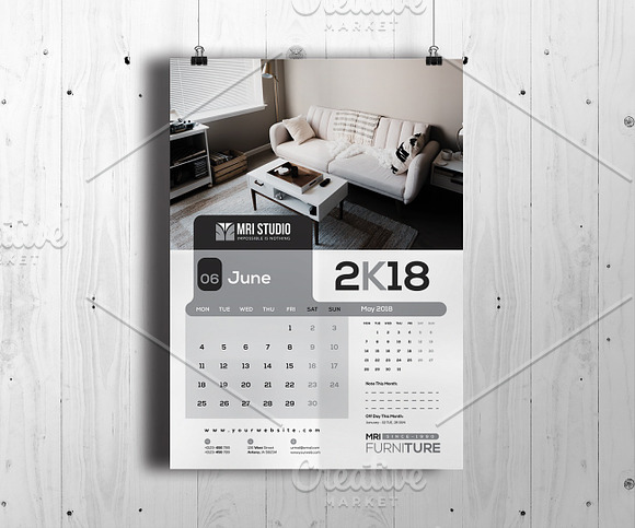 Calander Template in Stationery Templates - product preview 5