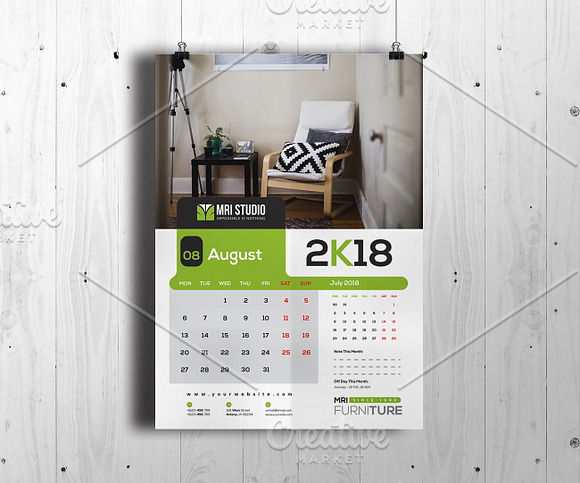 Calander Template in Stationery Templates - product preview 7