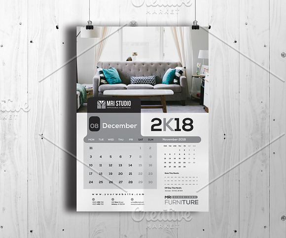 Calander Template in Stationery Templates - product preview 11