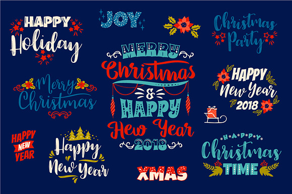 Christmas Party! Vector collection. in Illustrations - product preview 5