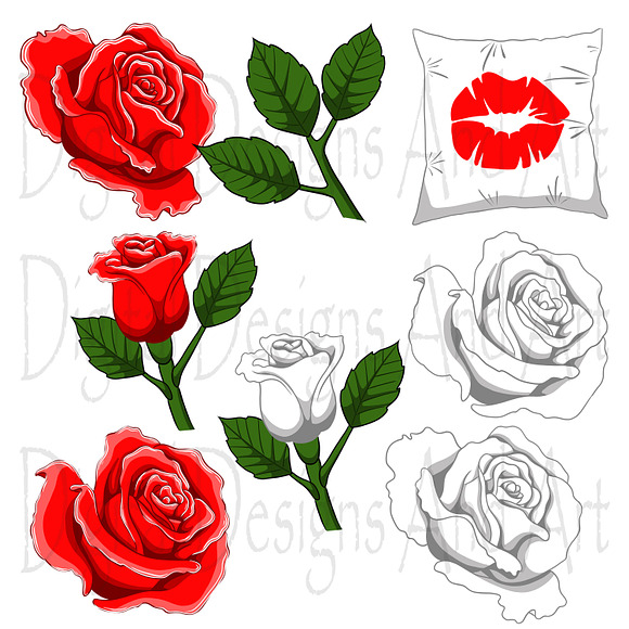 Kiss me clipart in Illustrations - product preview 1