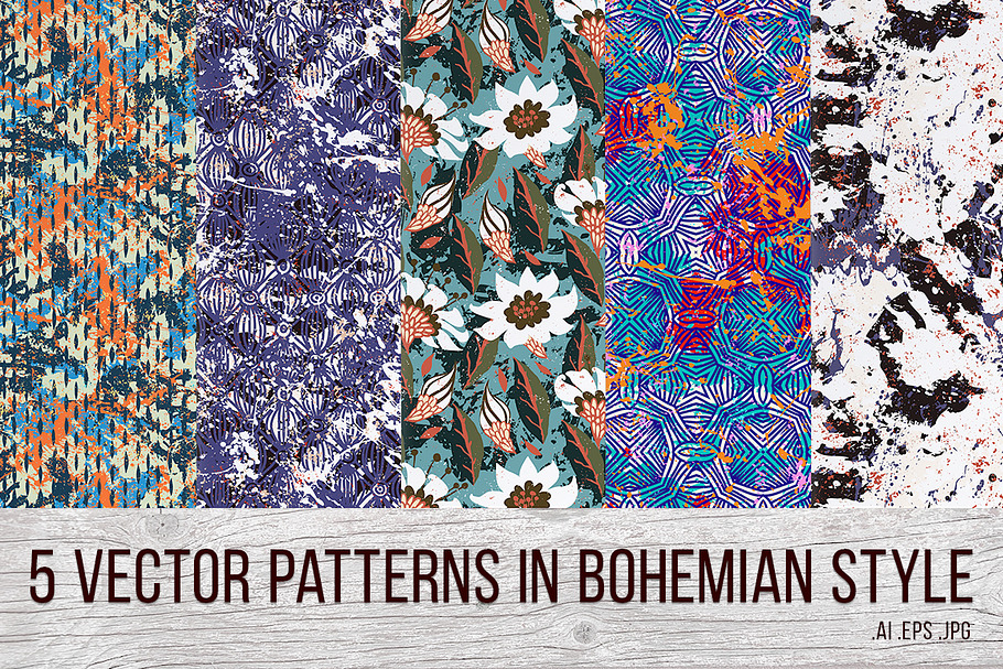 5 Bohemian patterns in Patterns - product preview 8