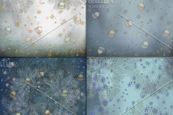 Christmas night scrapbook background in Textures - product preview 2
