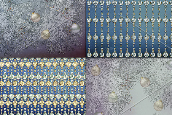 Christmas night scrapbook background in Textures - product preview 3