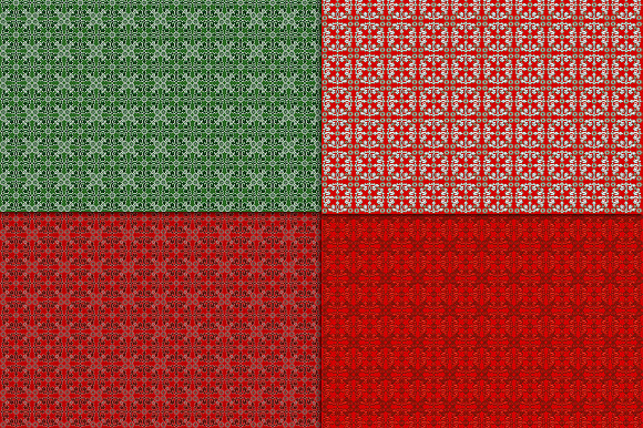 Christmas craft paper red green gold in Patterns - product preview 5