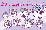 Unicorn's emoticons
