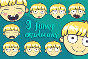 9 funny emoticons