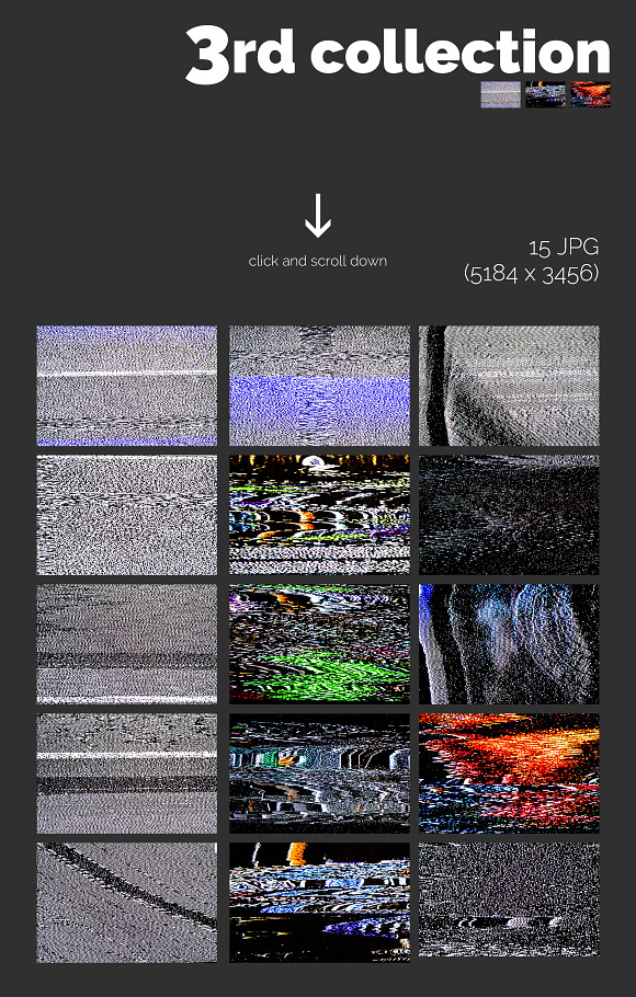 60 TV Glitch Textures in Textures - product preview 8