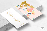 Gold Abstraction Business Card