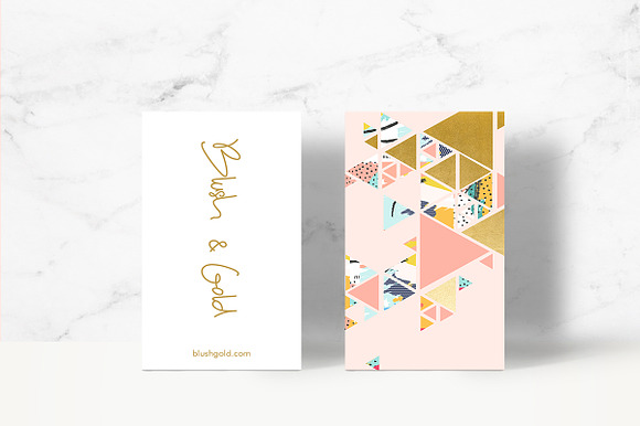 Gold Abstraction Business Card in Business Card Templates - product preview 1