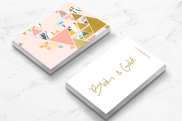 Gold Abstraction Business Card in Business Card Templates - product preview 2