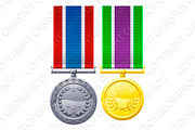 Military style medals