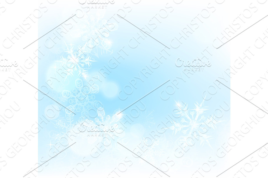 Christmas Snowflakes Background in Illustrations - product preview 8
