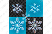 Christmas Snowflake design elements