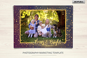 Christmas Card "Merry and Bright"