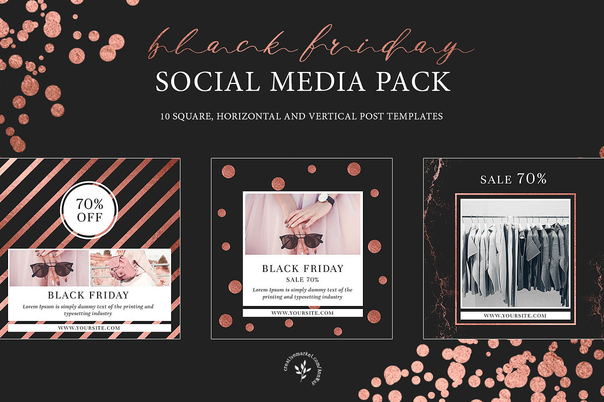 Black Friday | Social Media Pack in Social Media Templates - product preview 8