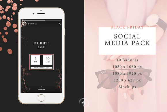 Black Friday | Social Media Pack in Social Media Templates - product preview 3