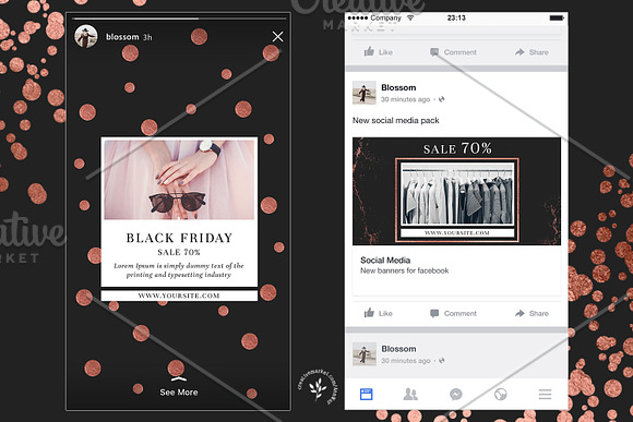 Black Friday | Social Media Pack in Social Media Templates - product preview 4