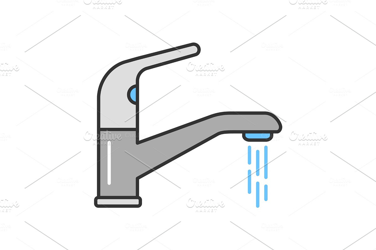 Faucet color icon in Graphics - product preview 8