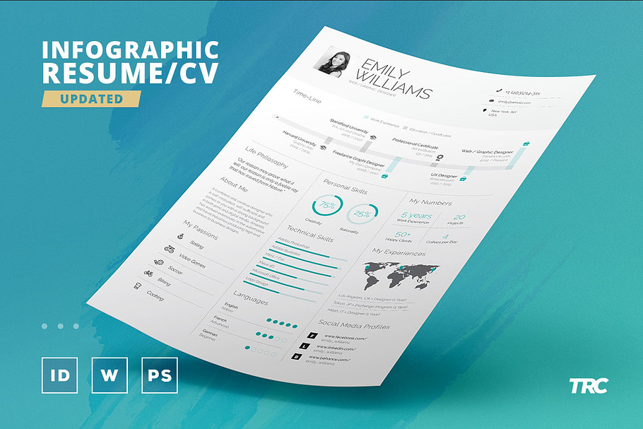 Infographic Resume/Cv Template Vol.8