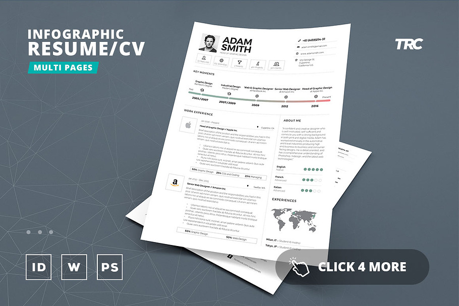 Infographic Resume/Cv Template Vol.9
