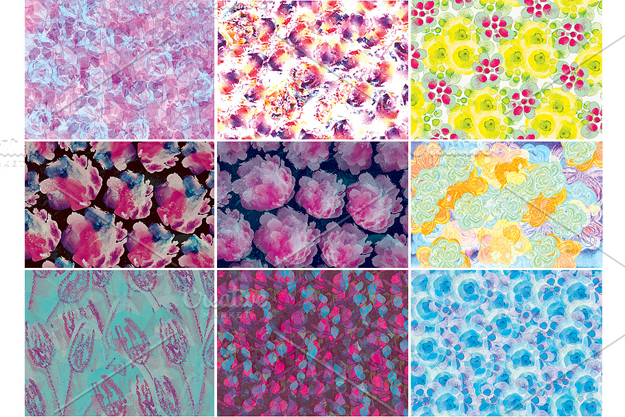 Floral abstract backgrounds in Textures - product preview 8