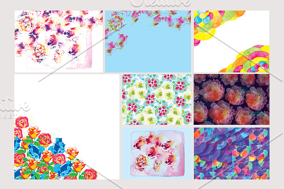 Floral abstract backgrounds in Textures - product preview 1