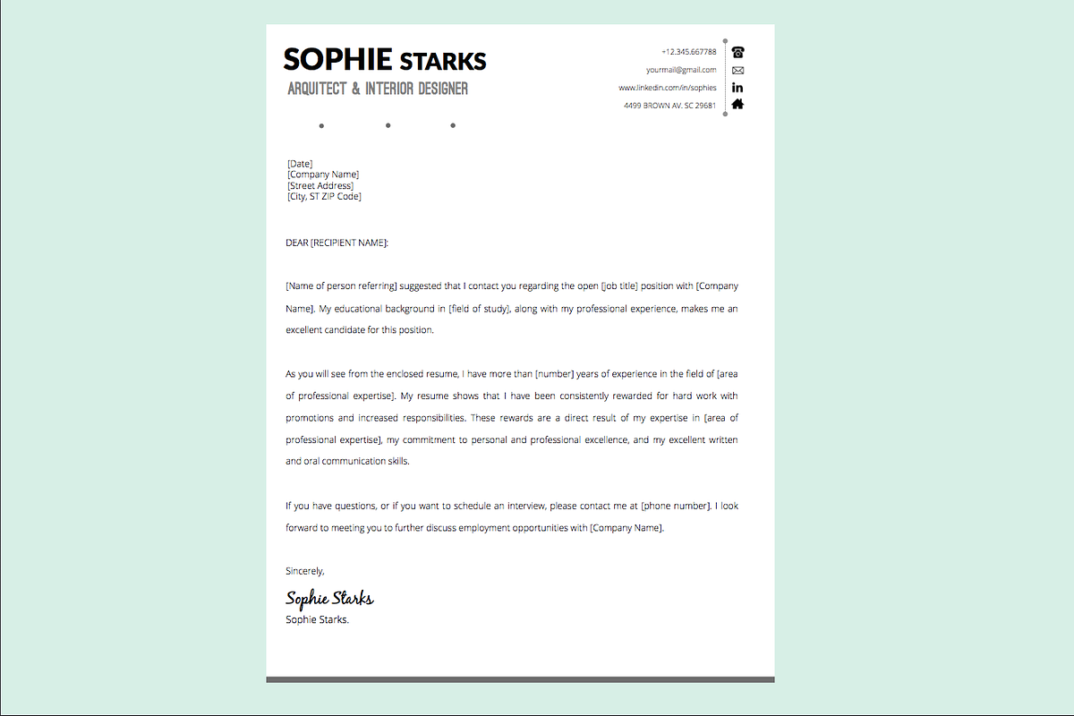 Resume + Cover Letter POWER POINT in Letter Templates - product preview 8