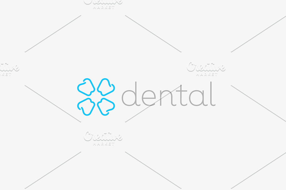 Dentist logo design. Tooth linear vector logotype. Dental clinic flower symbol icon. in Logo Templates - product preview 8