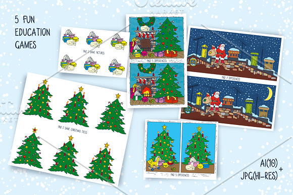 Christmas Games for Children in Illustrations - product preview 2