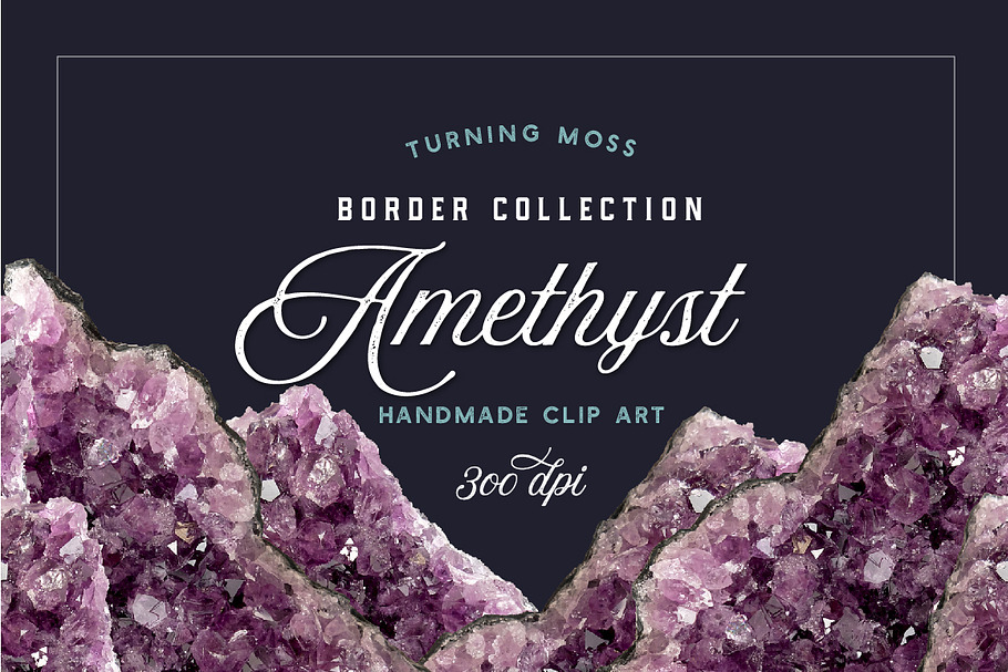 Amethyst Borders - Gemstone Edges in Objects - product preview 8