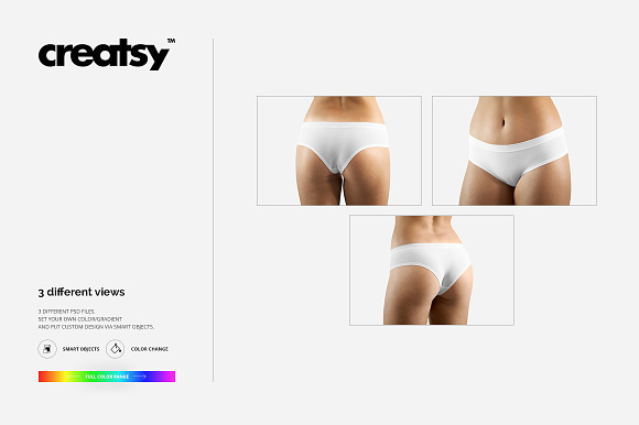 Women's Briefs Mockup Set in Product Mockups - product preview 6