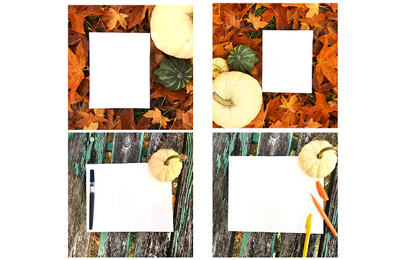 Fall Mock Ups | Pumpkin Set in Mockup Templates - product preview 1