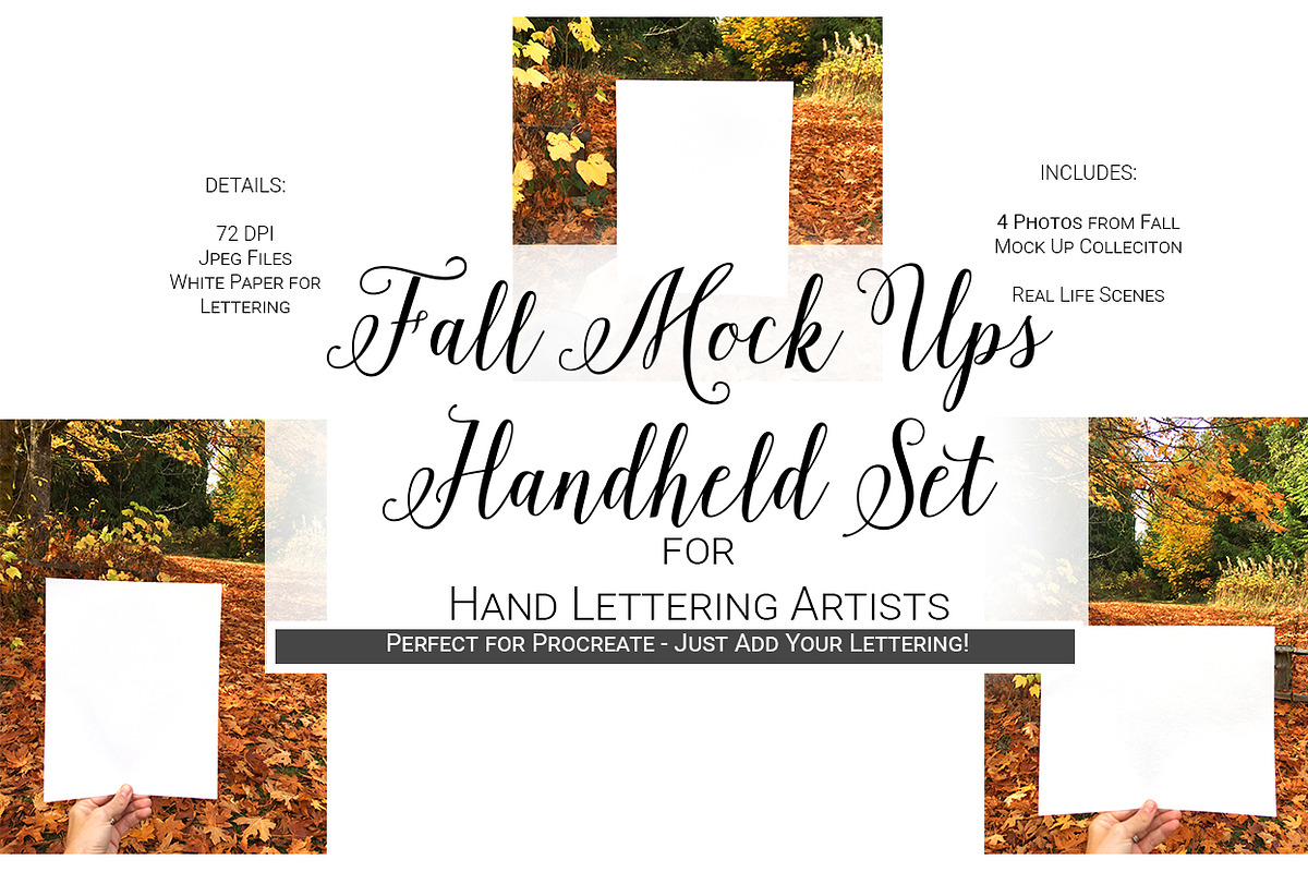Fall Mock Ups | Hand Held in Mockup Templates - product preview 8