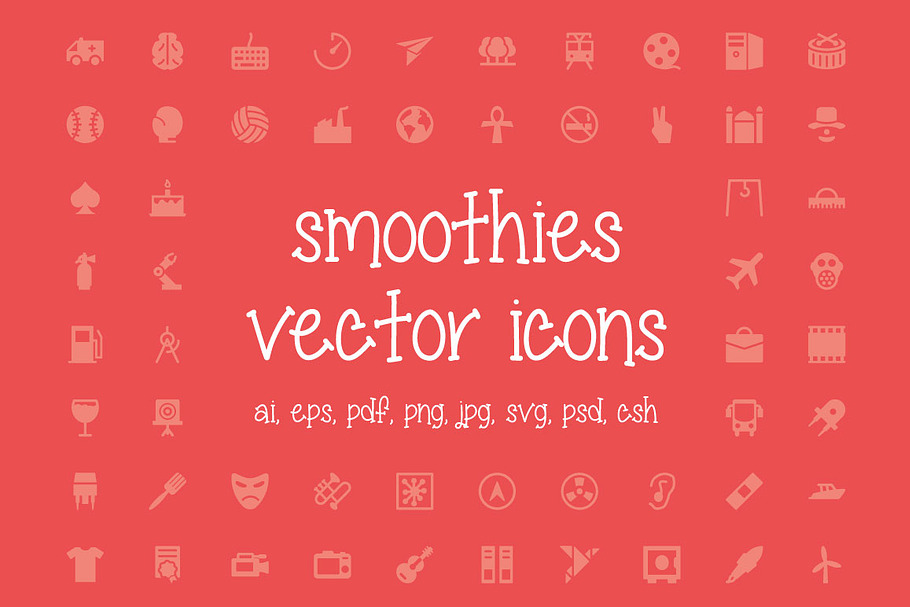 350+ Smoothies Vector Icons in Graphics - product preview 8