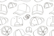 Baseball cap set pattern