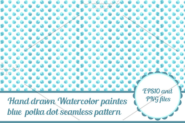 Watercolor vector seamless pattern