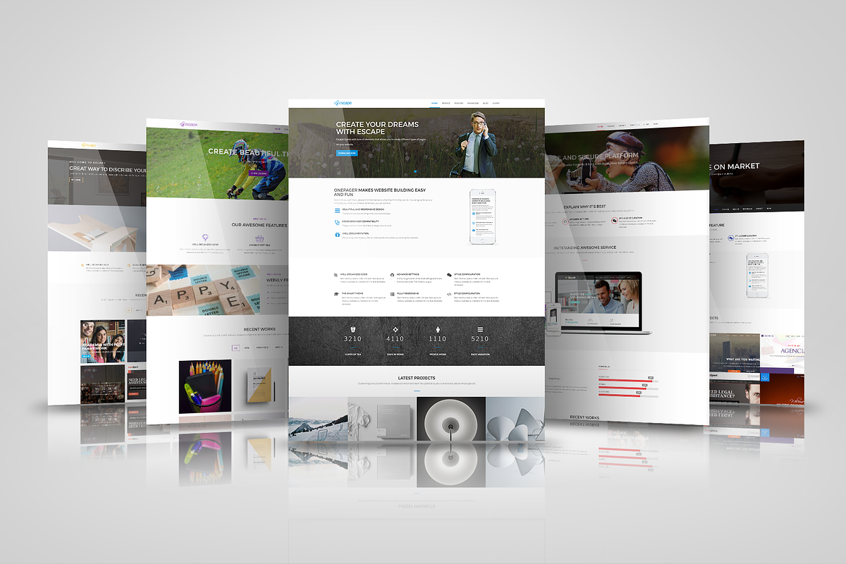 Escape in WordPress Business Themes - product preview 8