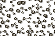 Molecule icons set pattern