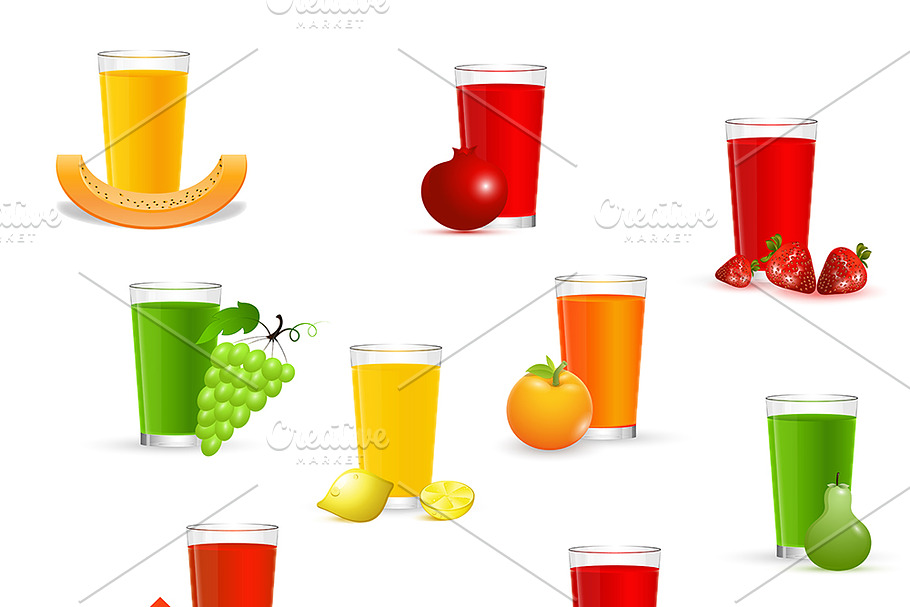 Fruit Juice in Illustrations - product preview 8