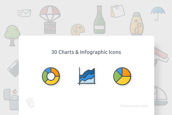 30 Charts & Infographic Color Icon