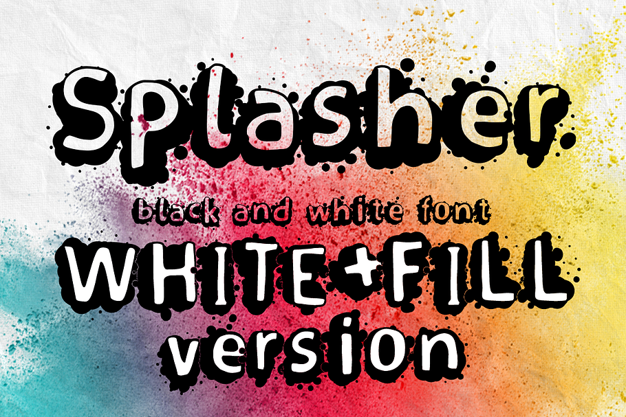 Splasher + WhiteFill version in Sans-Serif Fonts - product preview 8
