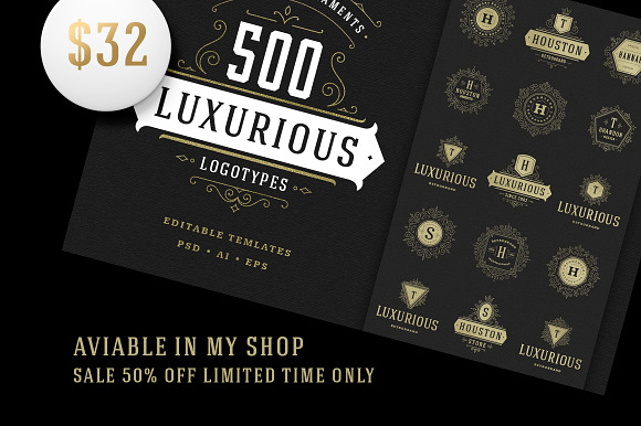 700 logos and badges bundle in Logo Templates - product preview 7