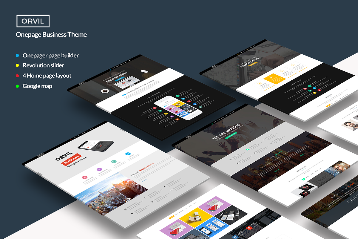 Orvil in WordPress Business Themes - product preview 8