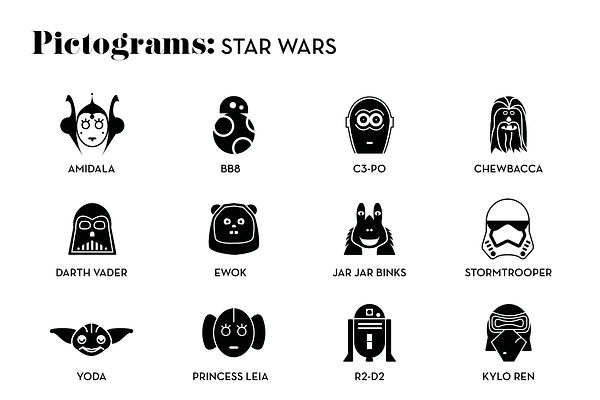 Star Wars pictograms