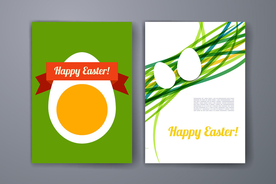 Template with Easter eggs.